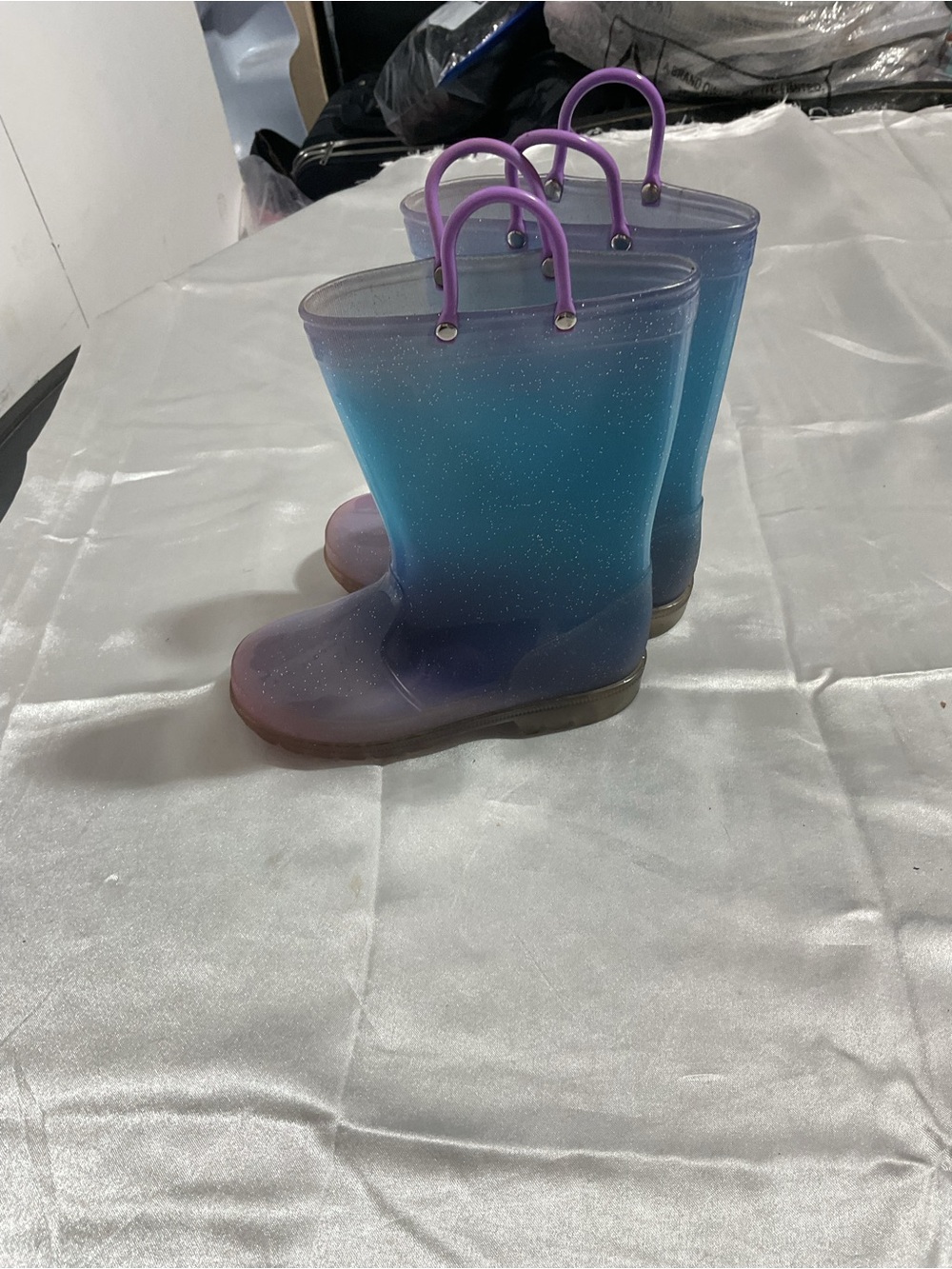 Kids Gradient Rain Boots - Blue/Purple/Pink - Picture 3 of 6